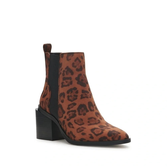 Vince Camuto Shoes - New Vince Camuto Kreshna Chelsea boot leopard print leather booties animal
